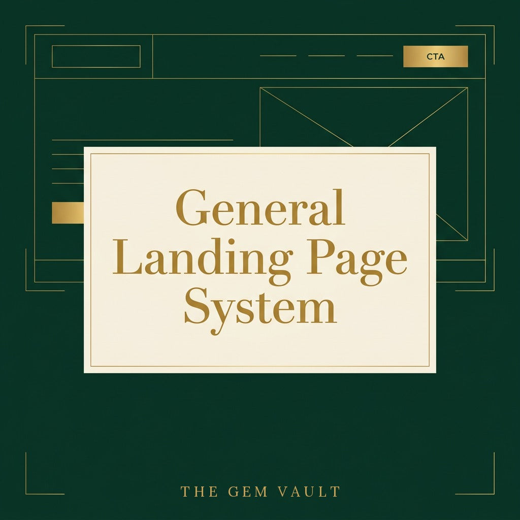 General Landing Page System cover